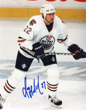 Roman Hamrlik Autographed 8X10 Edmonton Oilers