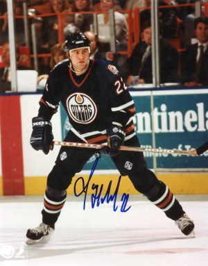 Roman Hamrlik Autographed 8X10 Edmonton Oilers