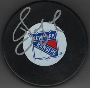 Alex Kovalev Rangers Autographed Hockey Puck w/COA