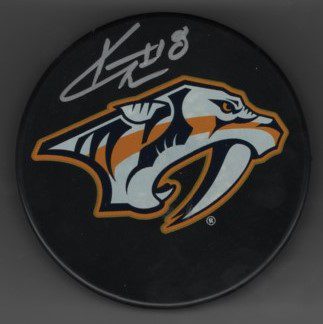 Kyle Turris Predators Autographed Hockey Puck w/COA
