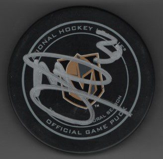 Malcolm Subban Golden Knights Autographed Hockey Puck w/COA