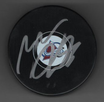 Mikko Rantanen Avalanche Autographed Hockey Puck w/COA
