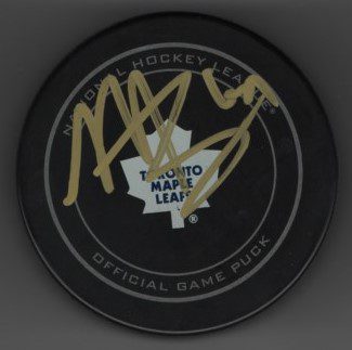 Morgan Rielly Maple Leafs Autographed Hockey Puck w/COA