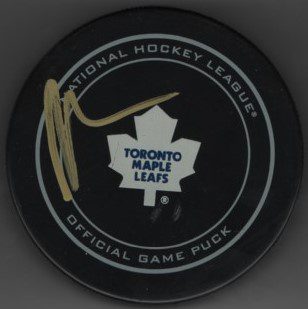 William Nylander Maple Leafs Autographed Hockey Puck w/COA