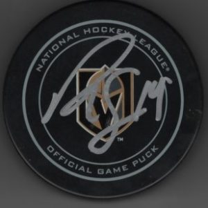 Reilly Smith Golden Knights Autographed Hockey Puck w/COA