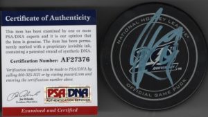 Steven Stamkos Lightning Authenticated PSA/DNA Autographed Hockey Puck w/COA