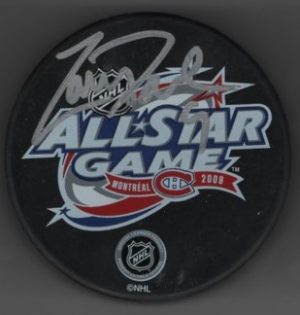 Zach Parise All Star Game Autographed Hockey Puck w/COA